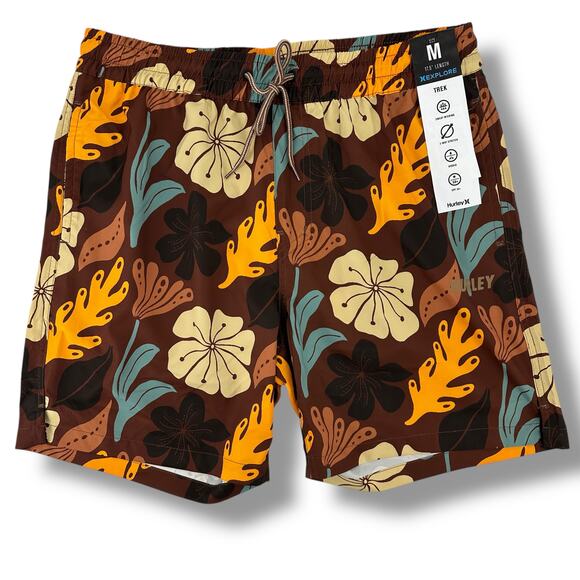Hurley Explore H20 Dri Trek II Walk Board Shorts Mens Sz Medium 17.5" Eclipse - Picture 1 of 7